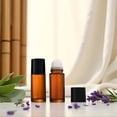 thumbnail image 5 of BPPEG 2Pcs Brown 50Ml Glass Essential Oil Roller Bottles Refillable Roll on Bottles Empty Deodorant Bottle Containers Rollerball for Fragrance Roller Refillable Containers Accessories, 5 of 7
