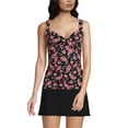 thumbnail image 3 of Lands' End Women's Long Torso V-Neck Wrap Underwire Tankini Swimsuit Top, 3 of 3