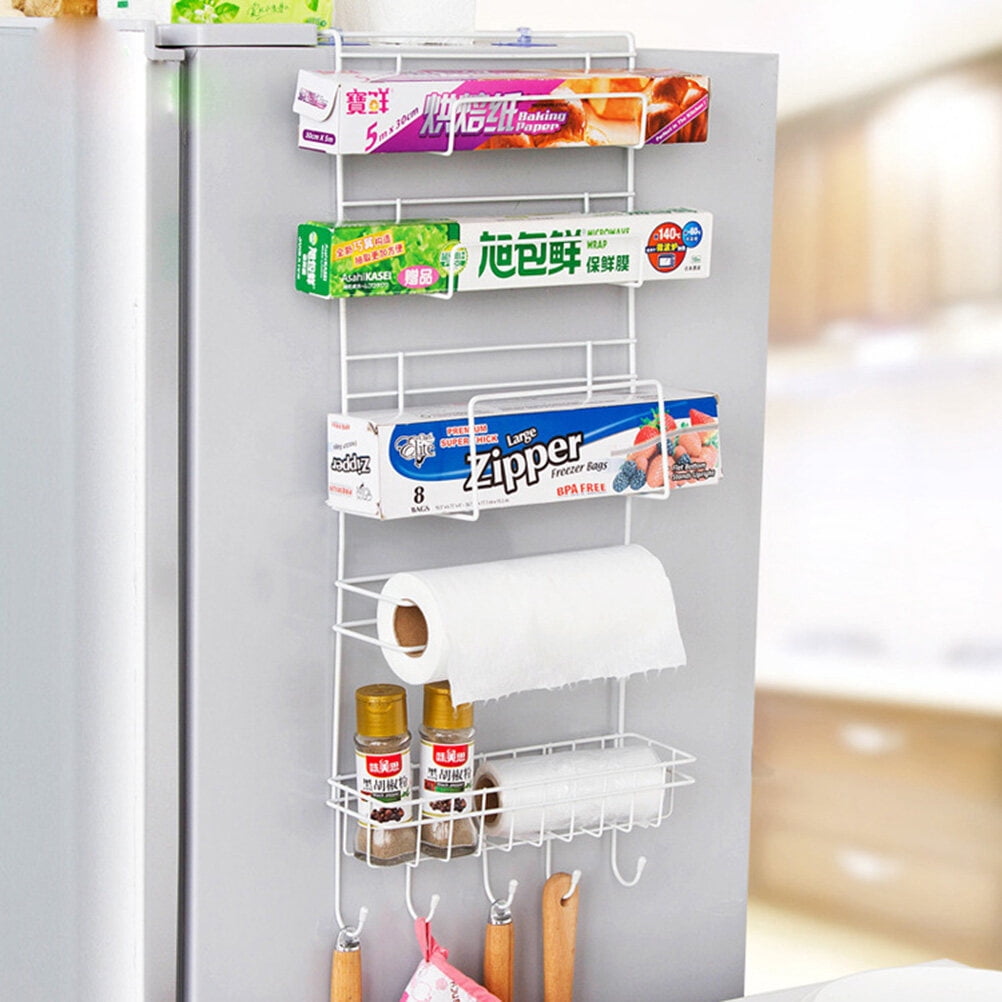Raindrops Adjustable Refrigerator Shelf Organizer Rack for Bottles and Bars, Kitchen Pantry Storage Solution for Home Organization