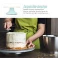 thumbnail image 3 of unbranded White Plastic Manual Cake Turntable Revolving Cake Decorating Stand for Smooth Rotation, 3 of 8