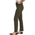 thumbnail image 2 of Gloria Vanderbilt Women’s Amanda Classic 5-Pocket Stretch Denim Jeans, Natural Waist, Tapered Leg (Green, 4 Average), 2 of 6
