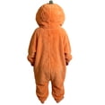 thumbnail image 4 of Halloween Pumpkin Cute Cartoon Animal Onesie Pajamas for Women Winter Thickened Coral Fleece Hooded Loungewear Orange M, 4 of 9