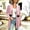 Pink, variant on Womens Velour Duster Cardigan Long Sleeve Open Front Elegant Midi Coat with Lace Trim Pockets Casual Vintage Fall Winter Outerwear