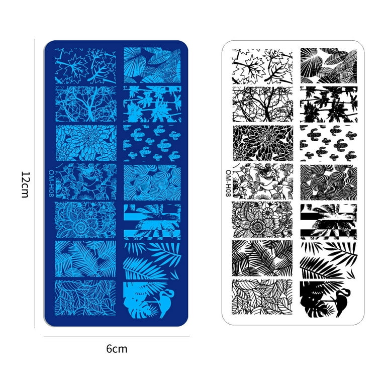 Waroomhouse Nail Stamping Plates Cost-effective Precise Position Nail Tools  Nail Art Stamping Plates for Salon 