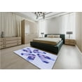 thumbnail image 5 of Ahgly Company Machine Washable Indoor Rectangle Transitional Heavenly Blue Area Rugs, 2' x 3', 5 of 7