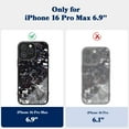 thumbnail image 3 of Fiberri Genuine Forged Carbon Fiber Case for iPhone 16 Pro Max, Built-in Magnets, Compatible with MagSafe, Military Grade Drop Protection, Shockproof Phone Cover - Glossy Blue, 3 of 7