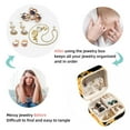 thumbnail image 4 of Thanksgiving Pumpkin Leaves Travel Portable Jewelry Stand and Organizer Box - Square Storage Box for Rings, Earrings, Necklaces, Bracelets, and More - Jewelry Boxes for Travel, 4 of 6