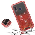 thumbnail image 3 of Compatible Case for Samsung Galaxy A20, Samsung Galaxy A30 Case 3N1 Series Diamond Quicksand Cute Phone Cover - Red, 3 of 4