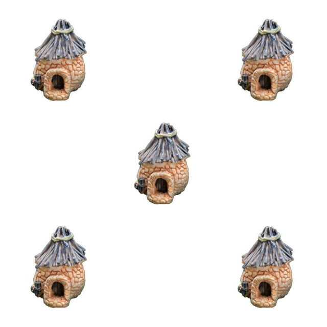 ZheElen Fairy Garden Kit Not Fade Easily Beautiful Eye-catching Lightweight Terrarium Decor Different Display Balcony Decoration Type 10 5Set