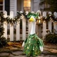 thumbnail image 4 of LEFXSMR Porch Goose Christmas Outfits, Gold Foil Gift Box Print Christmas Goose Outfit with Bow, 23" Porch Goose Outfits for Garden Yard Lawn Outdoor, 4 of 9
