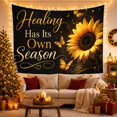 thumbnail image 3 of Healing Its Own With Season, Inspirational Illustration for Quote Lovers, Typography Wall Art, Valentine's Day Gift, Tapestry Wall Hanging for Bedroom and Living Room, 3 of 7