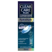 Clear Care Plus Cleaning and Disinfecting Contact Lens Liquid Solution for Daily Use, 12 oz