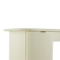 thumbnail image 2 of Francesca Cream 3-Drawer Desk, 2 of 9