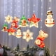 thumbnail image 4 of Cadena de luces LED de Navidad para interiores, con colgantes de 10 piezas, decoración navideña, de Navidad, lámpara USB para cortina de con control remoto, 4 of 9