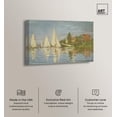thumbnail image 2 of Claude Monet - Regattas at Argenteuil Canvas Countryside Wall Art by Art Remedy, Gallery Wrapped, 45" x 30", 2 of 7