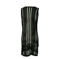 thumbnail image 7 of Sexy Hollow Out Beach Dress Women V Neck Sleeveless Crochet Swimsuit Cover Up Vestidos Female Bathing Suit for Holiday Wear, 7 of 7