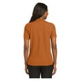 thumbnail image 2 of Port Authority Women's Short Sleeve Silk Touch Classic Polo Shirt Texas Orange 2X-Large, 2 of 4