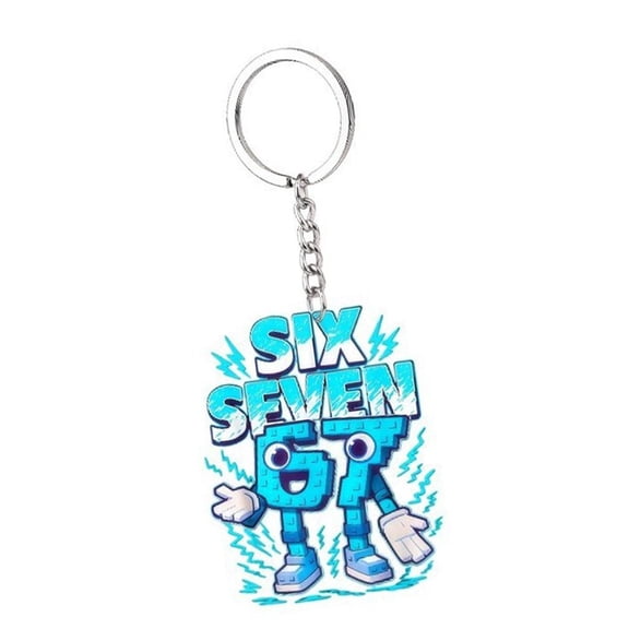 Fanoery Trend 67 Pattern Easy Carry Acrylic Key Holder Shatterproof Key Chain Personalizes Key Holder for Men Women & Students