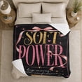 thumbnail image 5 of Power Motivational Phrase, Cozy Friendship Quote Scene, Warm Flannel Blanket for Living Room and Reading Nook with Detailed Artwork, Art Lovers Friendship Gift, Artistic Home Decor, 5 of 9