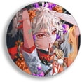 thumbnail image 5 of 9 Pack/Set Game Genshin Impact Badge Kazuha Yae Miko Venti Hu Tao Xiao Cosplay Cute Flower Brooch Pin insignia Accessories for Bag Decorate Gifts, 5 of 7