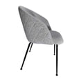 thumbnail image 2 of SILLA OCASIONAL MAREL TELA LAM DOMINO GRIS PATA NEGRA, 2 of 4