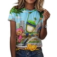 thumbnail image 3 of Team Umizoomi T-Shirt for Women Casual Printed Tee Stylish Soft Graphic Shirts Top Short-Sleeve Outfit 4XL, 3 of 8