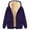 A-Purple142, variant on Bibifish Womens Hoodies Thick Lined Winter Thermal Hooded Jackets Long Sleeve Drawstring Hoodies Oversized Solid Color Hooded Coats