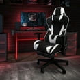 thumbnail image 2 of Flash Furniture Optis Red Gaming Desk and Black Footrest Reclining Gaming Chair Set with Cup Holder and Headphone Hook, 2 of 12
