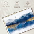 thumbnail image 6 of Elephant Stock Mountain Layers Wall Art - Horizontal Canvas Wall Art - Living Room Wall Decor - Abstract Canvas - Blue And Beige Decor - 36" x 24", 6 of 8