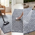 thumbnail image 6 of Nourison Versatile Indoor/Outdoor Denim Blue 7' x 10' Area Rug, (7x10), 6 of 11