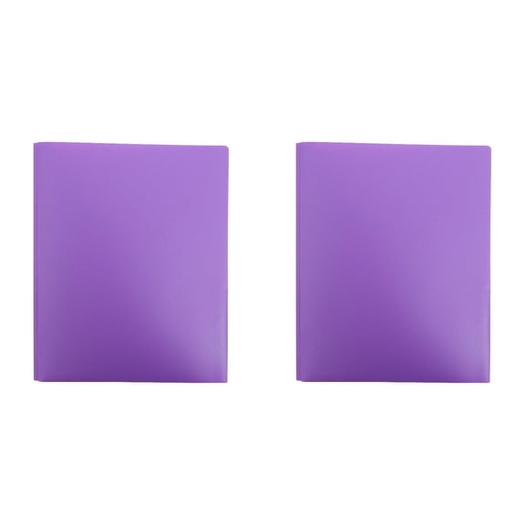SJYYTT Plastic Pocket Folders with Prongs File Folders & Accessories Presentation Folders Campus Folder Prong File Folders Letter Size Classroom for Teachers Manila Folders Purple Folders 11.5"X9.5"