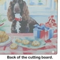 thumbnail image 5 of Carolines Treasures DAC3717LCB 15 x 12 in. Unisex Water Spaniel Christmas Cookies Glass Cutting Board, 5 of 5