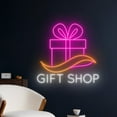 thumbnail image 2 of Handmadetneonsign Gifts Shop Neon Sign, Gift Shop Open Logo Wall Art Decor, Gift Store Wall Decor, 2 of 5
