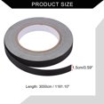thumbnail image 4 of Cinta de reparación de lona Unique Bargains Weatherstrip 0.12mm Cinta de reparación de automóvil Tela de acetato 0.59"x98.43ft Negra 1 Pc, 4 of 6