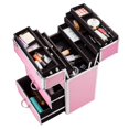 thumbnail image 6 of OmySalon Professional Rolling Makeup Train Case, Large Capacity Aluminum Trolley With Drawers&360° Swivel Wheels For Manicurists/Hairdressers/Artists, 6 of 8
