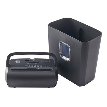 Pen Gear 6-Sheet Micro-cut Paper/Credit Card Shredder with 3.4 Gallon Bin, Black,Home and Office use