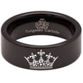 thumbnail image 4 of King and Queen Tungsten Carbide Wedding Ring, 4 of 7