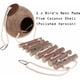 thumbnail image 2 of Nido de pájaro de coco natural Jaula de pájaro de coco Nido de pájaro natural con escalera Pájaro Coco Casa Loro Columpio Nido Puente Escalera para jaulas de pájaros 67 cm para hámsteres,, 2 of 5