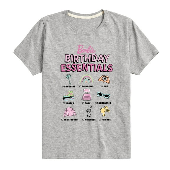 Barbie - Birthday Essentials - Toddler And Youth Short Sleeve Tee