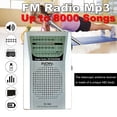 thumbnail image 1 of Radio AM FM portátil BC-R60 2AA con batería y conector para auriculares con altavoz, 1 of 9
