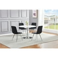thumbnail image 2 of Huey 5-piece Black Modern Dining Set in Silver, 2 of 2