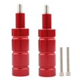 thumbnail image 1 of Pack 2 Antiniebla Moto Soporte Faro Montaje Guardabarros Universal Rojo kusrkot Soporte de faro, 1 of 8