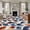 Multi, variant on 6'x9' Area Rugs, Navy Blue Burnt Orange Indoor Outdoor Area Rug for Living Room Bedroom, Abstract Palm Leaf Botanical Washable Bathroom Rugs Kitchen Floor Carpet Mats Home Decor Aesthetic