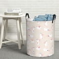 thumbnail image 5 of Goofa Beautiful Rabbit Printed Circular Hamper,Laundry Basket with Handles,Storage Baskets Foldable,Large Capacity Laundry Hamper-, 5 of 8
