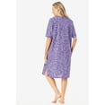 thumbnail image 2 of Dreams & Co. Plus Size Short-Sleeve Sleepshirt, 2 of 5