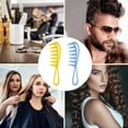 thumbnail image 5 of 2-Pack Plastic Combs Static Free Easy Washable Practical Wide Toothed Comb for Curly Wet Wavy Thick Salon, 5 of 5