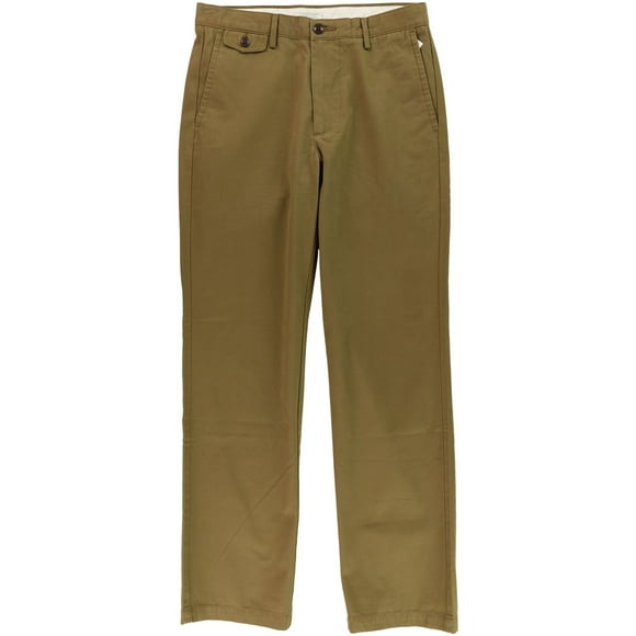 Dockers Mens Field Casual Chino Pants, Brown, 31W x 32L