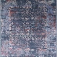 thumbnail image 1 of Ahgly Company Indoor Square Mid-Century Modern Purple Oriental Area Rugs, 5' Square, 1 of 6