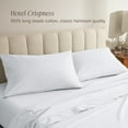 thumbnail image 4 of Bare Home Percale Weave Pillowcase Set - Organic Cotton - Standard, White, 4 of 8