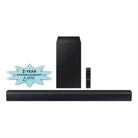 Samsung HW-C450 2.1ch Soundbar and Subwoofer with DTS Virtual:X with an Additional 2 Year Coverage by Epic Protect (2023)